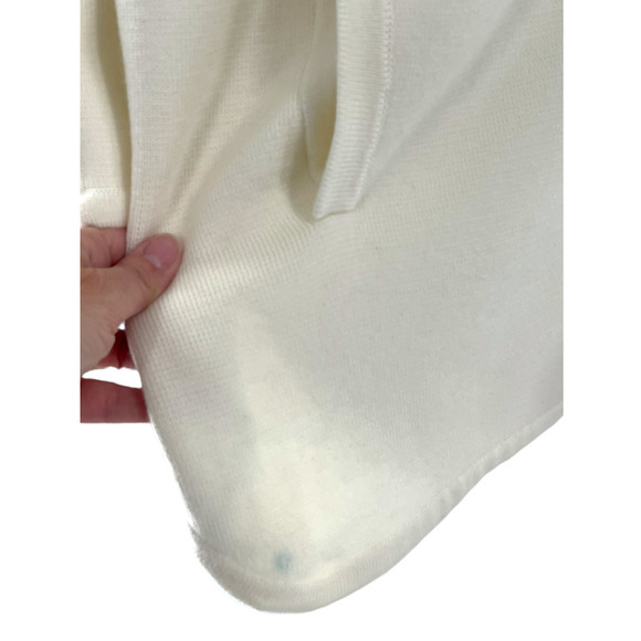 MAX MARA $1690 RETAIL OFF WHITE KNIT WOOL FESTOSO COAT - Picture 9 of 12